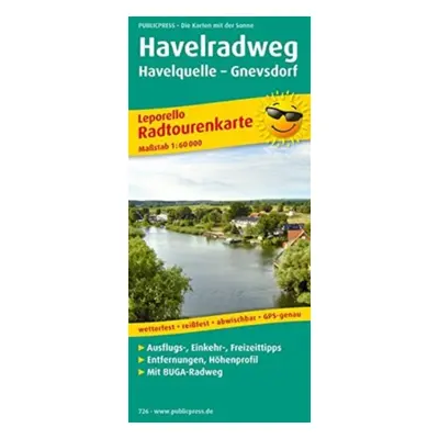 "Havel cycle path, from the source to the mouth" - "" ("")(Sheet map, folded)