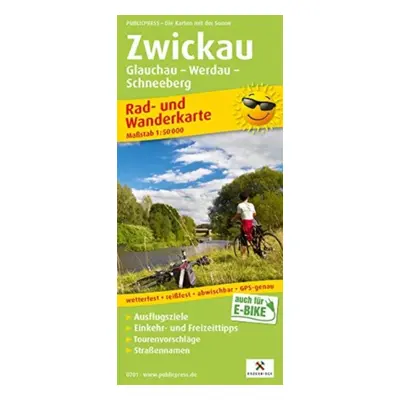 "Zwickau, cycling and hiking map 1:50,000" - "" ("")(Sheet map, folded)