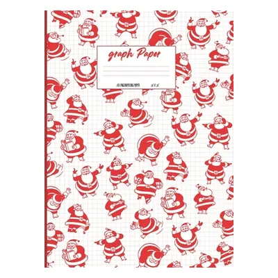 "Graph Paper: Vintage Christmas santa theme cover. Large US letter 8.5x11. 5x5 engineering 1/2 i