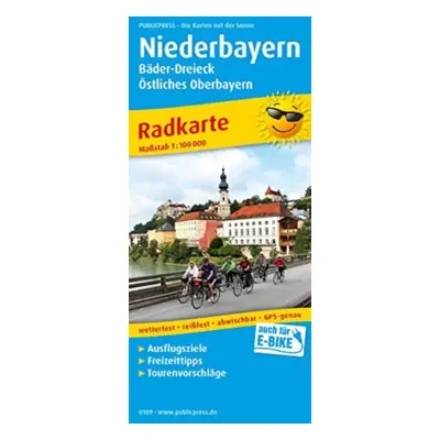 "Lower Bavaria, cycling map 1:100,000" - "" ("")(Sheet map, folded)