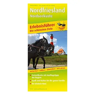 "North Friesland - North Sea coast, adventure guide and map 1:150,000" - "" ("")(Sheet map, fold