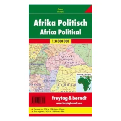 "Africa Map Flat in a Tube 1:8 000 000" - "" ("")(Sheet map, folded)