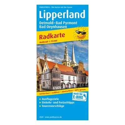 "Lipperland, Detmold - Bad Pyrmont - Bad Oeynhausen" - "" ("")(Sheet map, folded)