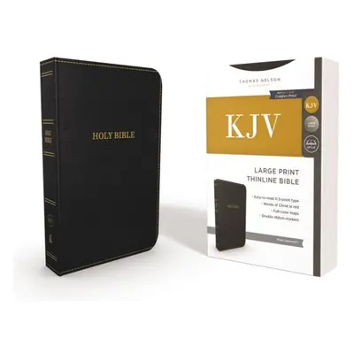 "KJV, Thinline Bible, Large Print, Imitation Leather, Black, Red Letter Edition" - "" ("Thomas N