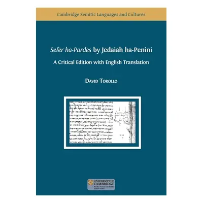 "Sefer ha-Pardes by Jedaiah ha-Penini" - "" ("Torollo David")(Paperback)