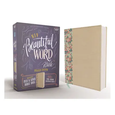 "Niv, Beautiful Word Bible, Updated Edition, Peel/Stick Bible Tabs, Leathersoft Over Board, Gold