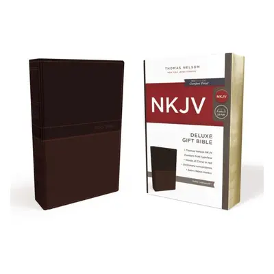 "NKJV, Deluxe Gift Bible, Imitation Leather, Tan, Red Letter Edition" - "" ("Thomas Nelson")(Imi