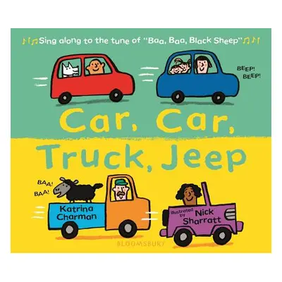 "Car, Car, Truck, Jeep" - "" ("Charman Katrina")(Board Books)