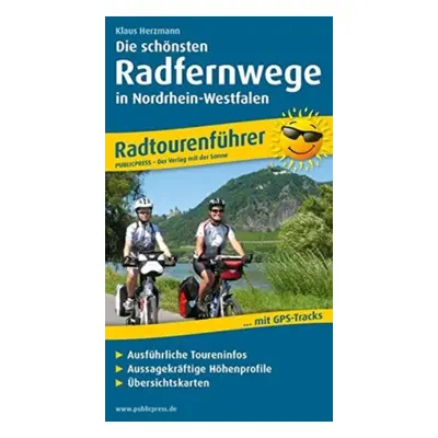 "most beautiful long-distance cycle paths in North Rhine-Westphalia" - "" ("")(Sheet map, folded