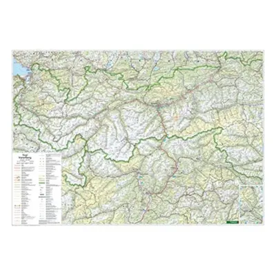 "Tyrol - Vorarlberg Map Flat in a Tube 1:200.000" - "" ("")(Sheet map, folded)