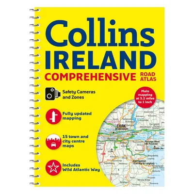 "Comprehensive Road Atlas Ireland" - "" ("Collins Maps")(Spiral)