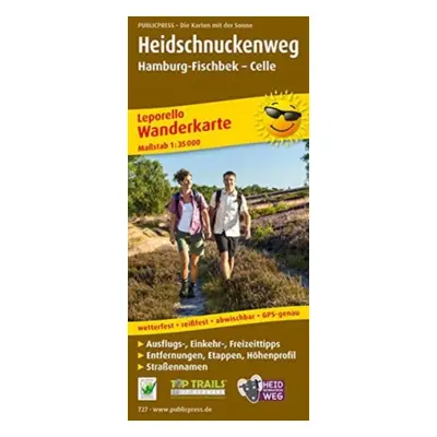 "Heidschnuckenweg, Hamburg-Fischbek - Celle" - "" ("")(Sheet map, folded)