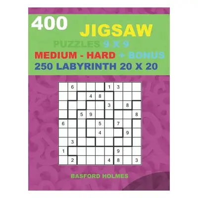 "400 JIGSAW puzzles 9 x 9 MEDIUM - HARD + BONUS 250 LABYRINTH 20 x 20: Sudoku Medium - Hard leve