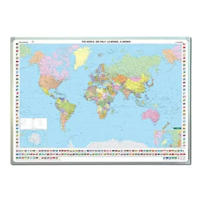 "Wall Map Marker Board: World Political International, Large Format, 1:25. million" - "" ("")(Sh