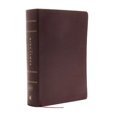 "The King James Study Bible, Bonded Leather, Burgundy, Full-Color Edition" - "" ("Thomas Nelson"