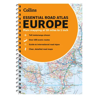 "Collins Essential Road Atlas Europe" - "" ("Collins Maps")(Paperback)