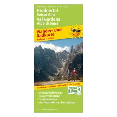 "Val Gardena - Alpe di Siusi / Val Gardena - Alpe di Siusi, hiking and cycling map 1:35,000" - "