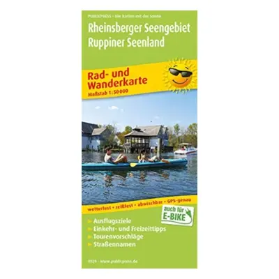 "Rheinsberger Seengebiet - Ruppiner Seenland, cycling and hiking map 1:50,000" - "" ("")(Sheet m