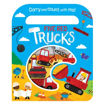 "Five Red Trucks" - "" ("Button Katie")(Board Books)