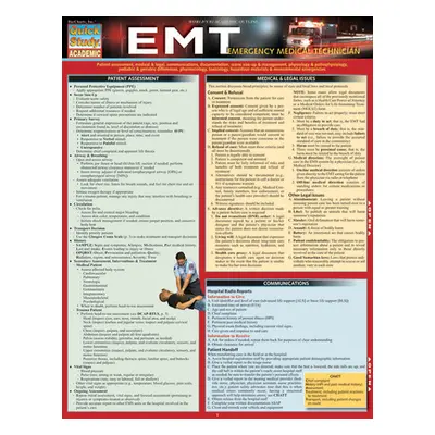 "EMT - Emergency Medical Technician" - "" ("Kolmetz Melodie")(Fold-out book or chart)