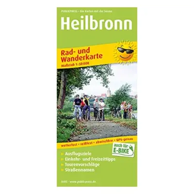 "Heilbronn, cycling and hiking map 1:50,000" - "" ("")(Sheet map, folded)