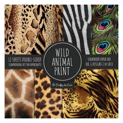 "Wild Animal Print Scrapbook Paper Pad 8x8 Scrapbooking Kit for Papercrafts, Cardmaking, Printma