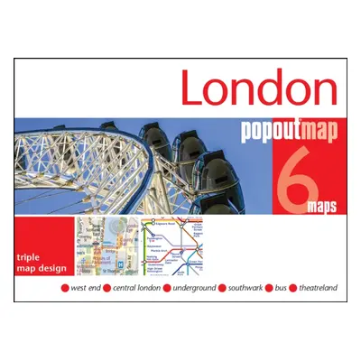 "London PopOut Map" - "3 PopOut maps in one handy, pocket-size format" ("")(Sheet map, folded)