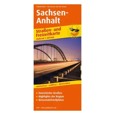 "Saxony-Anhalt, road and leisure map 1:200,000" - "" ("")(Sheet map, folded)