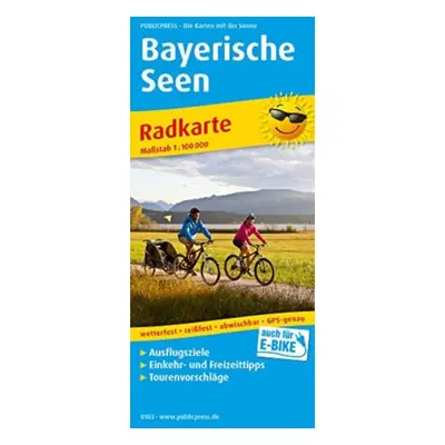 "Bavarian lakes, cycling map 1:100,000" - "" ("")(Sheet map, folded)