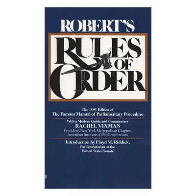 "Robert's Rules of Order" - "" ("Robert Henry M.")(Mass Market Paperbound)