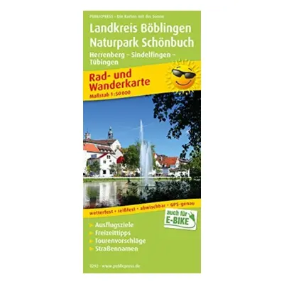 "District of Boeblingen - Schoenbuch Nature Park, cycling and hiking map 1:50,000" - "" ("")(She