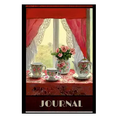 "JOURNAL English Tea: Alternate lined and blank pages to write or sketch - Pretty original cover