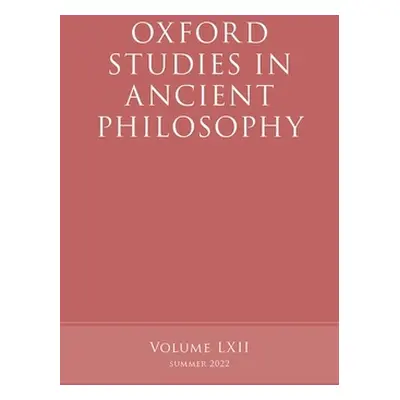 "Oxford Studies in Ancient Philosophy, Volume 62" - "" ("Caston Victor")(Paperback)