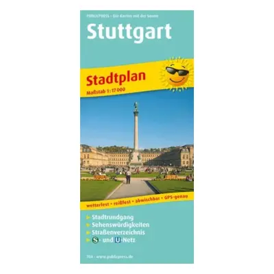 "Stuttgart" - "" ("")(Sheet map, folded)