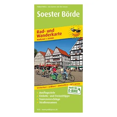 "Soester Boerde, cycling and hiking map 1:50,000" - "" ("")(Sheet map, folded)