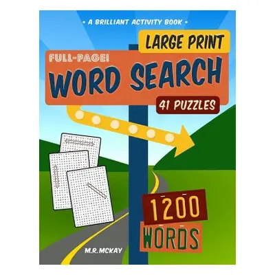 "Large Print Word Search Puzzles" - "" ("McKay M. R.")(Paperback)