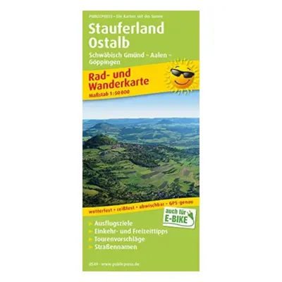 "Stauferland - Ostalb, cycling and hiking map 1:50,000" - "" ("")(Sheet map, folded)