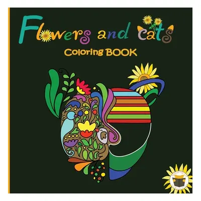 "Flowers and Cats Coloring Book" - "" ("Mango the Cat Publiching")(Paperback)