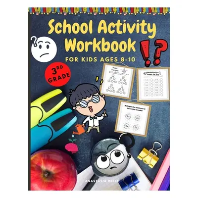 "School Activity Workbook for Kids Ages 8-10: Brain Challenging Activity Book, Math, Writing and