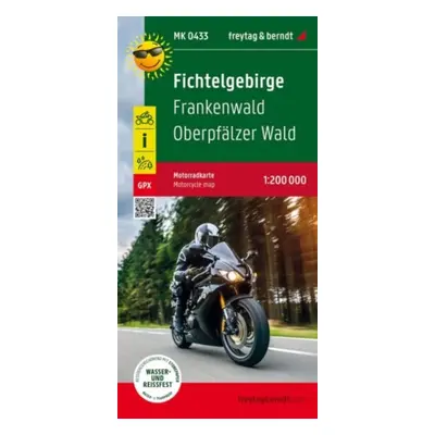 "Fichtelgebirge, motorcycle map 1:200,000, freytag & berndt" - "" ("")(Sheet map, folded)