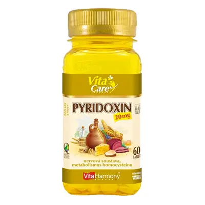 VitaHarmony Vitamin B6 (Pyridoxin) 60 tbl. - Vitaharmony