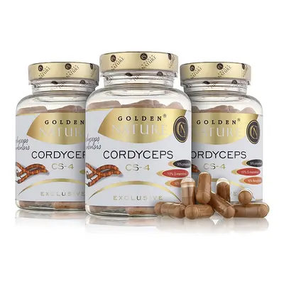 2+1 GN Exclusive Cordyceps sinensis CS-4 50% polysacharidů 300 cps. - Golden Nature