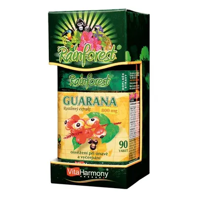 RainForest® Guarana 800 mg - 90 tbl. - Vitaharmony