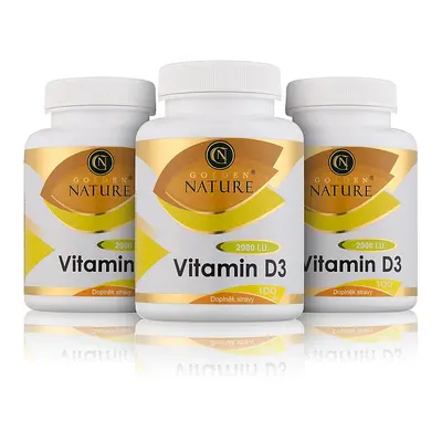 2+1 Golden Nature Vitamin D3 2000 I.U. 300 cps. - Golden Nature