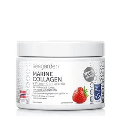 Seagarden Marine Collagen + Vitamin C 150g jahoda - Seagarden