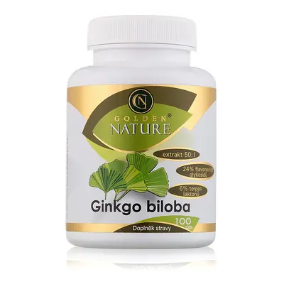 Golden Nature Ginkgo Biloba extrakt 50:1 60mg 100 cps. - Golden Nature