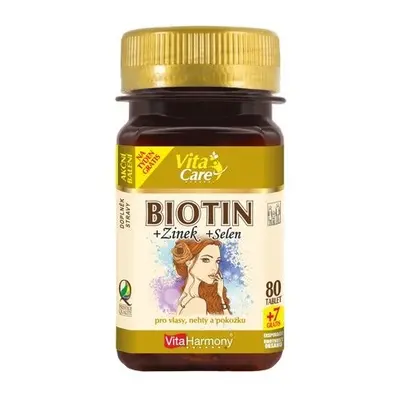 VitaHarmony Biotin + Zinek + Selen 87 tbl. - Vitaharmony