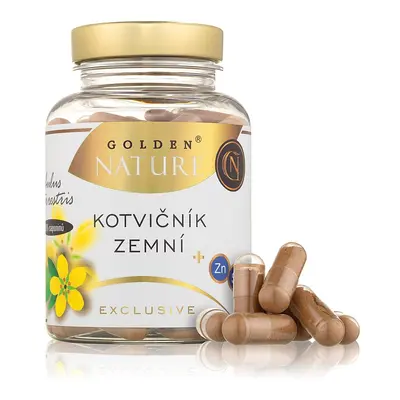 GN Exclusive Kotvičník zemní 90%+Zinek+Selen 100 cps. - Golden Nature