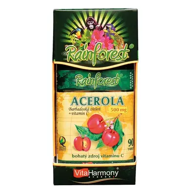 Acerola 500 mg & Vitamin C 250 mg - 90 tbl. - Vitaharmony