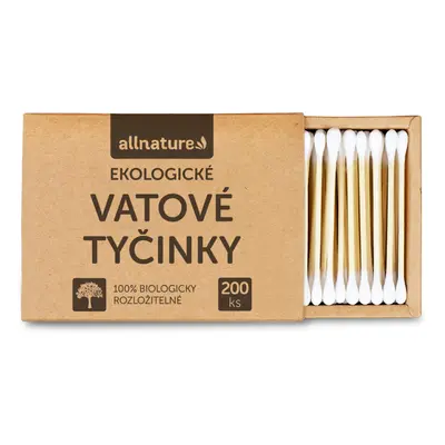 Allnature Ekologické vatové tyčinky 200 ks - Allnature